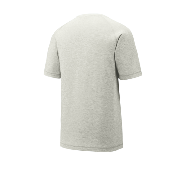 SportTek® PosiCharge® Men's Triblend Wicking Raglan Tee