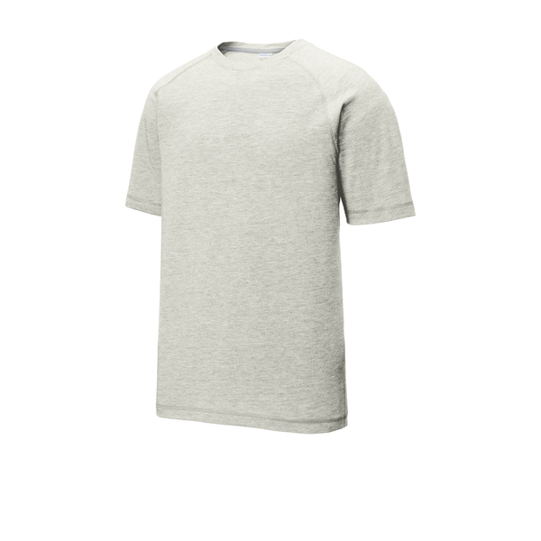 SportTek® PosiCharge® Men's Triblend Wicking Raglan Tee