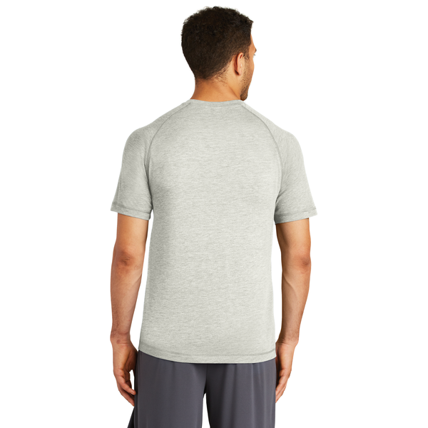 SportTek® PosiCharge® Men's Triblend Wicking Raglan Tee