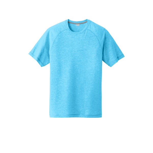 SportTek® PosiCharge® Men's Triblend Wicking Raglan Tee