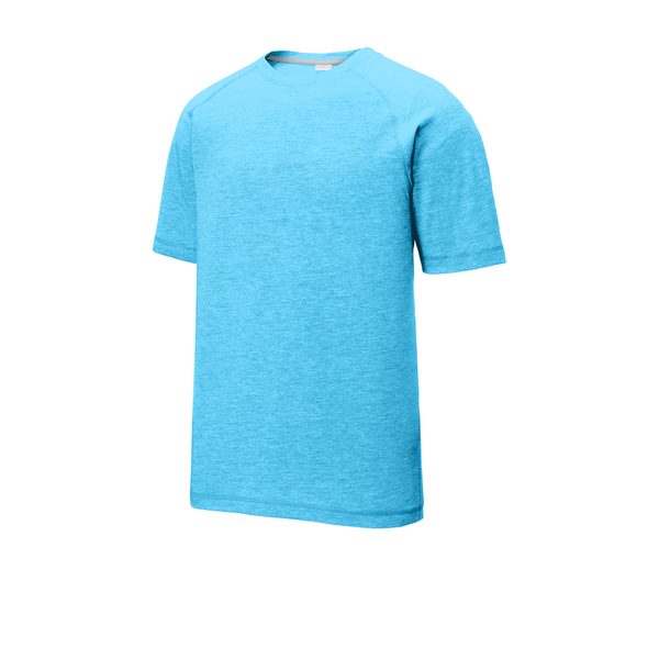SportTek® PosiCharge® Men's Triblend Wicking Raglan Tee