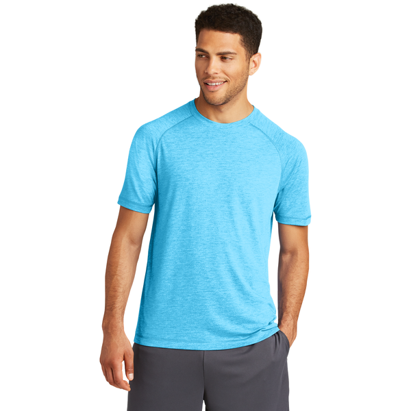 SportTek® PosiCharge® Men's Triblend Wicking Raglan Tee
