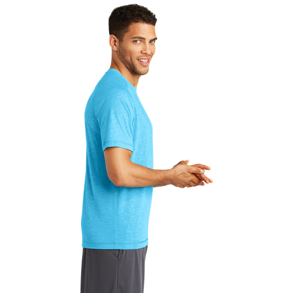 SportTek® PosiCharge® Men's Triblend Wicking Raglan Tee