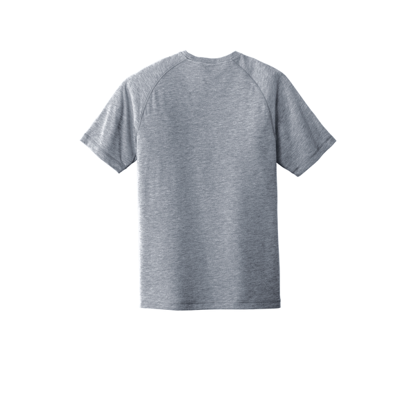 SportTek® PosiCharge® Men's Triblend Wicking Raglan Tee