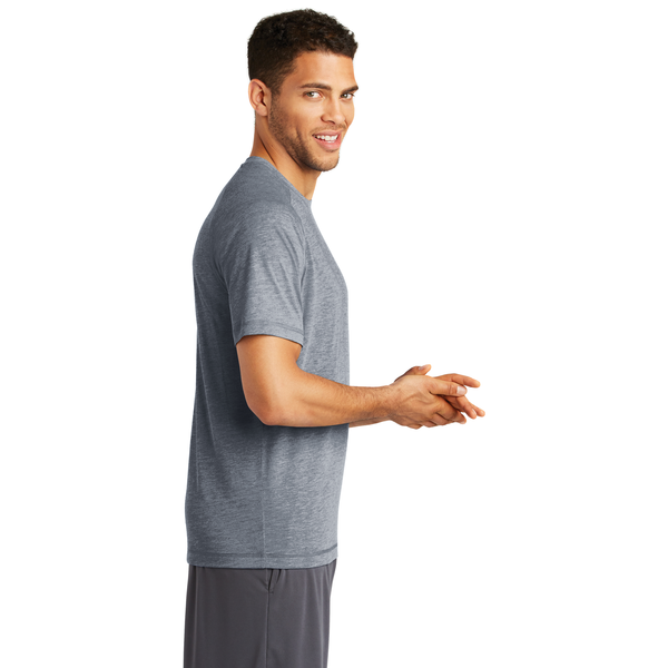 SportTek® PosiCharge® Men's Triblend Wicking Raglan Tee