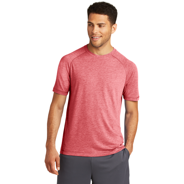 SportTek® PosiCharge® Men's Triblend Wicking Raglan Tee