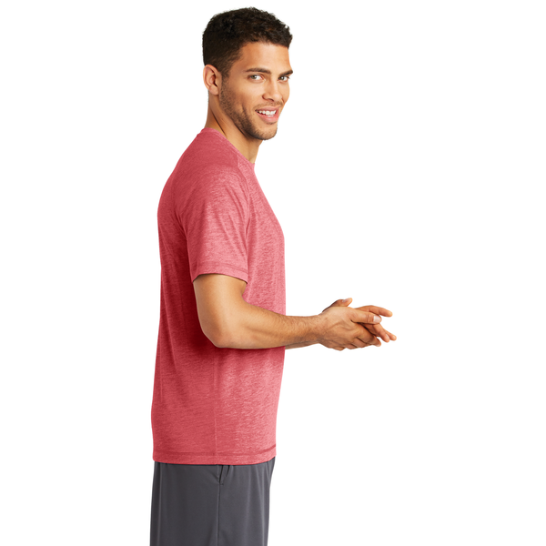 SportTek® PosiCharge® Men's Triblend Wicking Raglan Tee