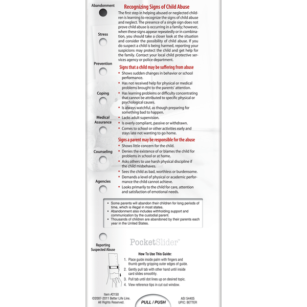 Preventing Child Abuse Pocket Slider™