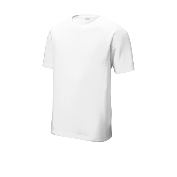 SportTek® PosiCharge® Men's Triblend Wicking Raglan Tee