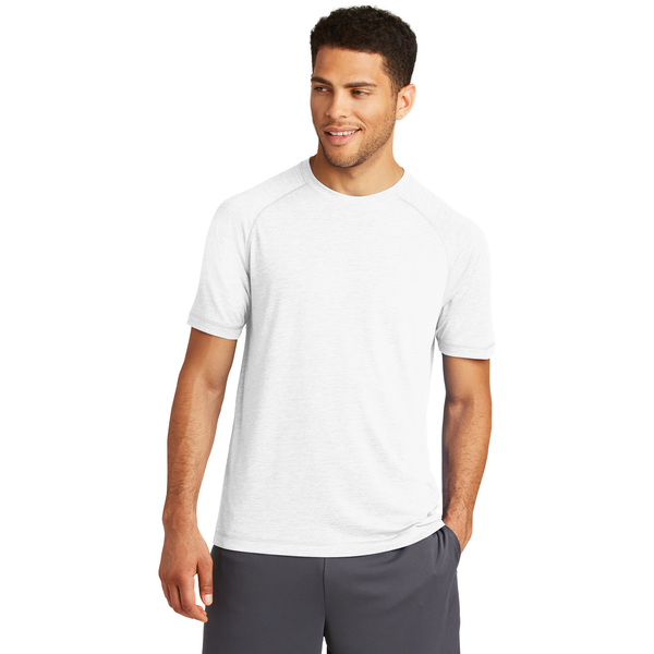 SportTek® PosiCharge® Men's Triblend Wicking Raglan Tee