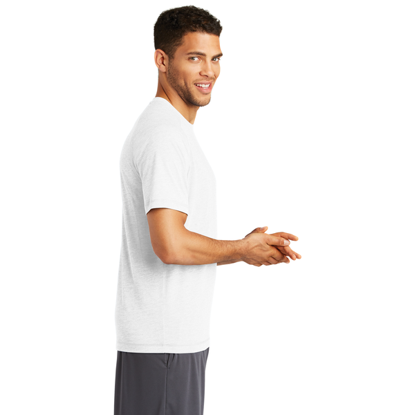 SportTek® PosiCharge® Men's Triblend Wicking Raglan Tee