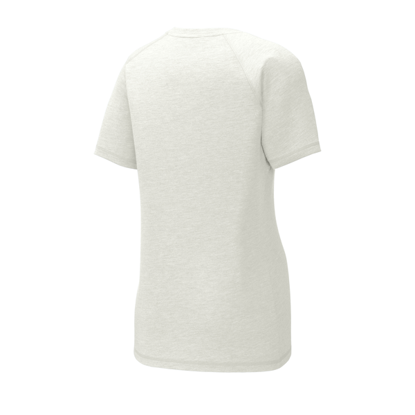 Sport-Tek® PosiCharge® Ladies' Triblend Wicking Scoop Neck Raglan Tee