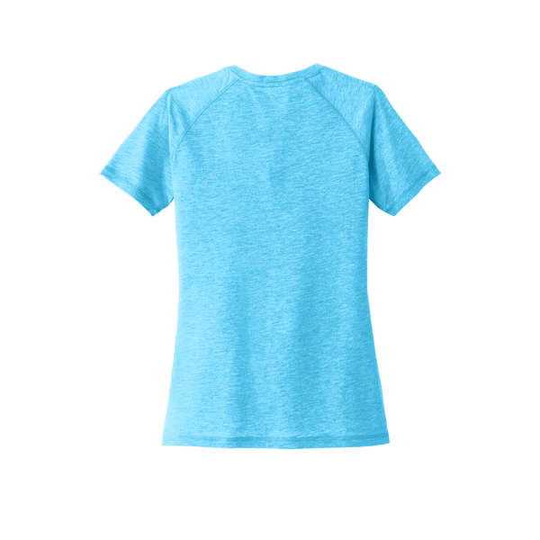 Sport-Tek® PosiCharge® Ladies' Triblend Wicking Scoop Neck Raglan Tee