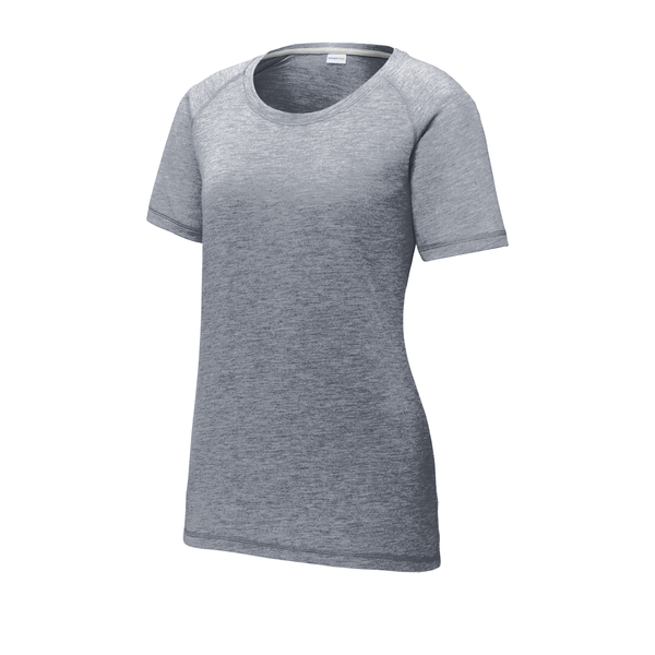 Sport-Tek® PosiCharge® Ladies' Triblend Wicking Scoop Neck Raglan Tee