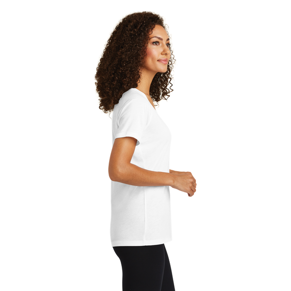 Sport-Tek® PosiCharge® Ladies' Triblend Wicking Scoop Neck Raglan Tee