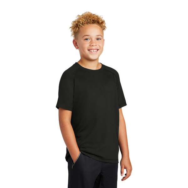 Sport-Tek ® PosiCharge ® Youth Triblend Wicking Raglan Tee