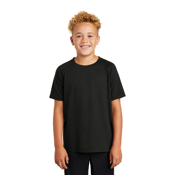 Sport-Tek ® PosiCharge ® Youth Triblend Wicking Raglan Tee