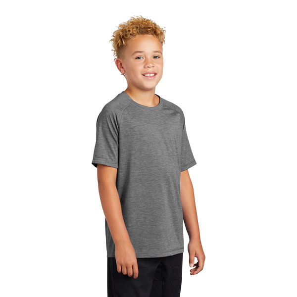 Sport-Tek ® PosiCharge ® Youth Triblend Wicking Raglan Tee