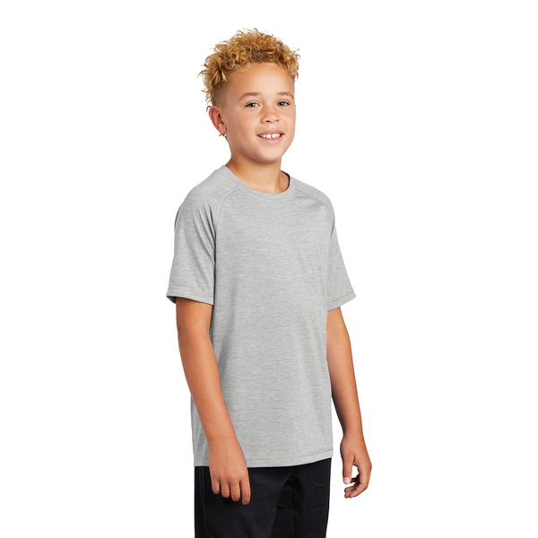 Sport-Tek ® PosiCharge ® Youth Triblend Wicking Raglan Tee