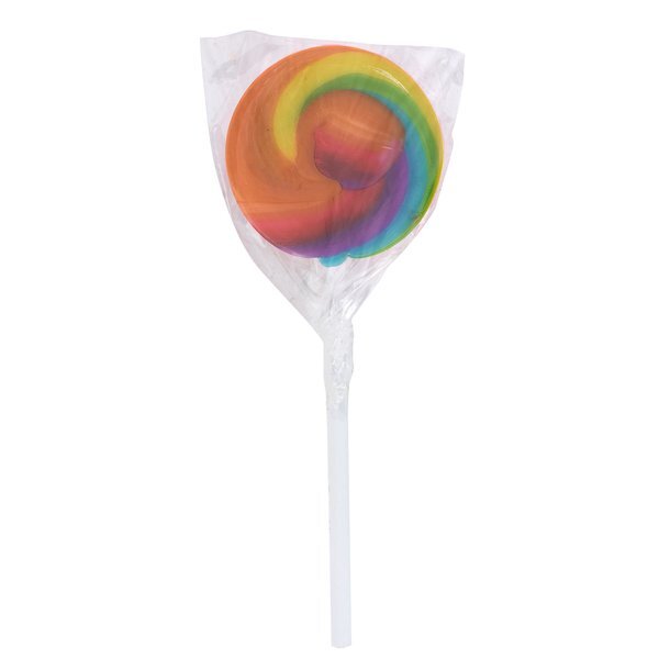 Swirl Lollipop w/ Round Label
