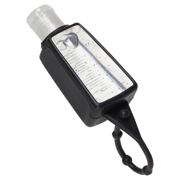 Gel Go Antibacterial Hand Sanitizer w/ Rubber Carrier, 1oz.