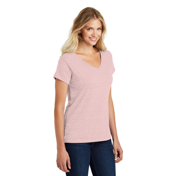 District Made® Perfect Blend® Ladies' V-Neck Tee