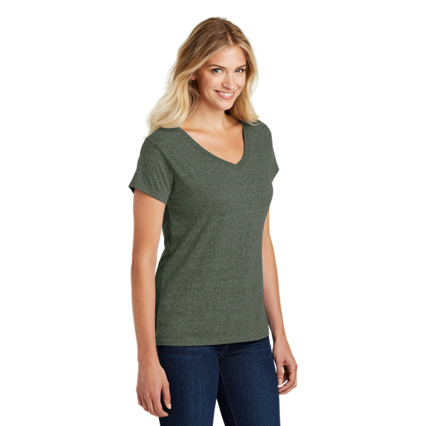 District Made® Perfect Blend® Ladies' V-Neck Tee