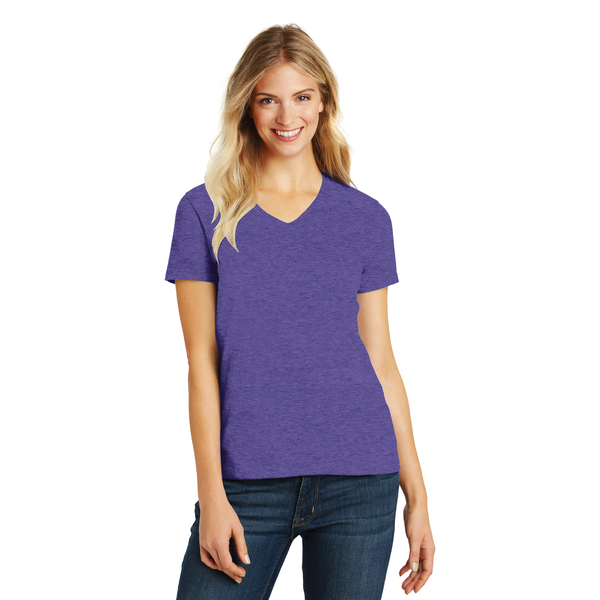 District Made® Perfect Blend® Ladies' V-Neck Tee