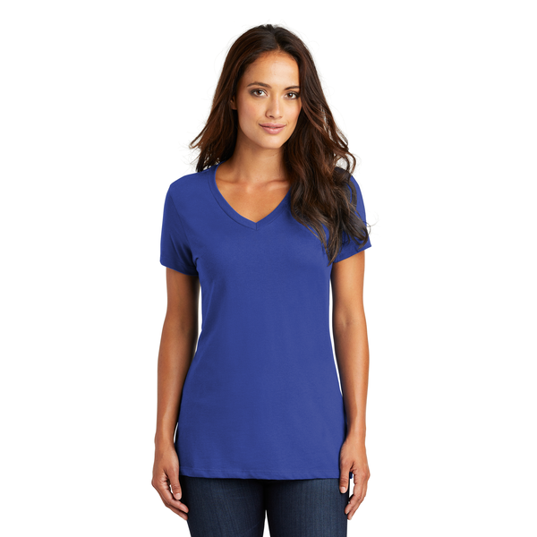 District Made® Perfect Weight® Ladies' V-Neck Tee