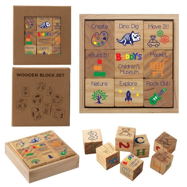 Wooden Block 10-Piece Set