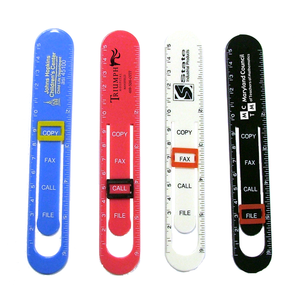 Plastic Ruler with Message Clip