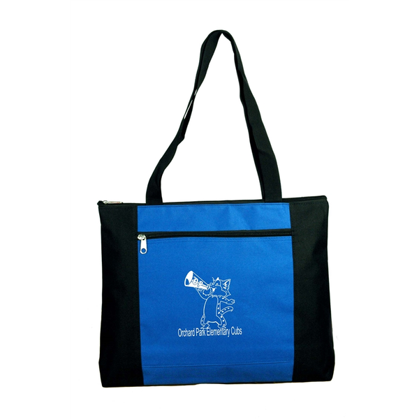 Double Zippered Polyester Tote