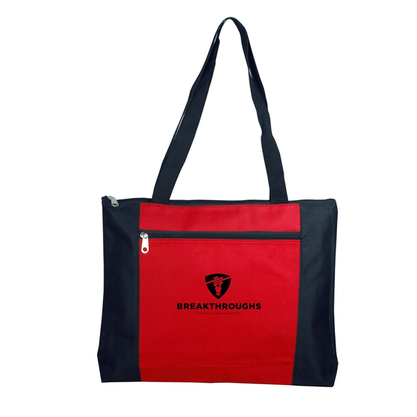 Double Zippered Polyester Tote
