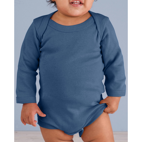 Rabbit Skins® Lap Shoulder Long Sleeve Infant Creeper, Colors