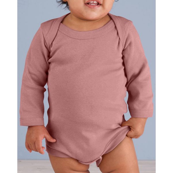 Rabbit Skins® Lap Shoulder Long Sleeve Infant Creeper, Colors