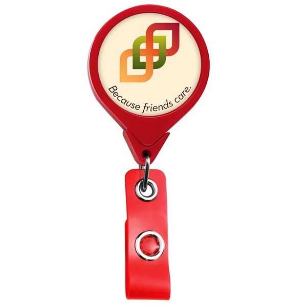 Jumbo Round Retractable Badgeholder, Alligator Clip
