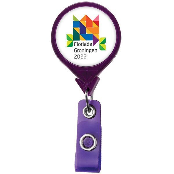 Jumbo Round Retractable Badgeholder, Alligator Clip