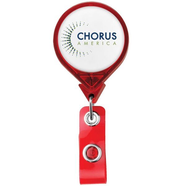 Jumbo Round Retractable Badgeholder, Alligator Clip