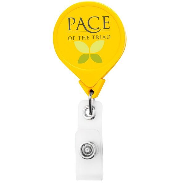 Jumbo Round Retractable Badgeholder, Alligator Clip