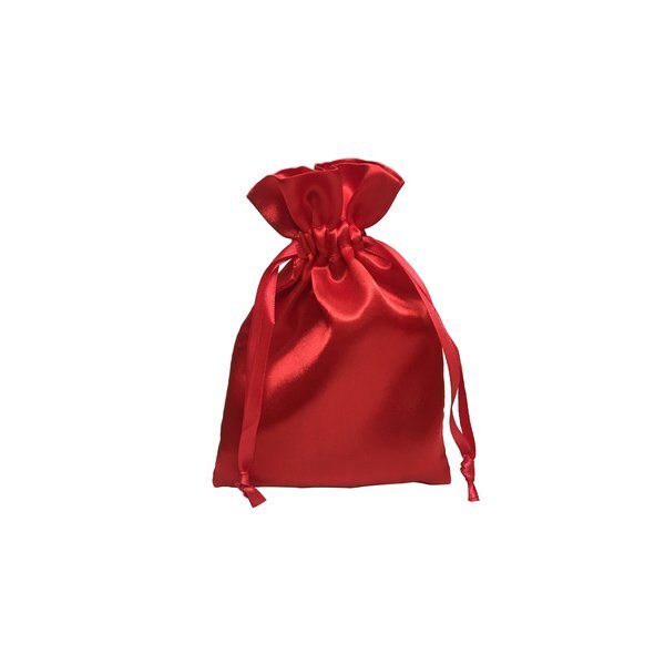 Trendy Satin Drawstring Pouch, 4" x 6"