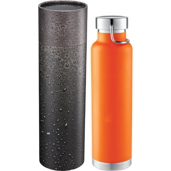 Thor Copper Vac Bottle w/Cylindrical Box, 22 oz.
