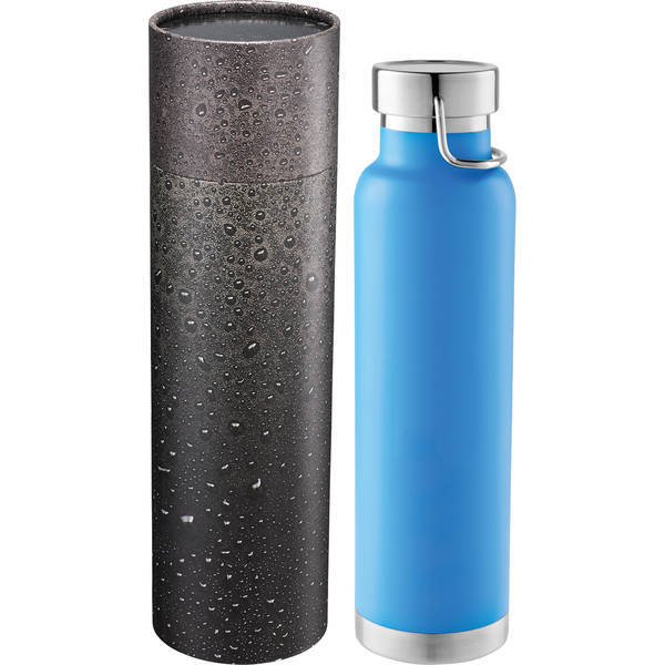 Thor Copper Vac Bottle w/Cylindrical Box, 22 oz.