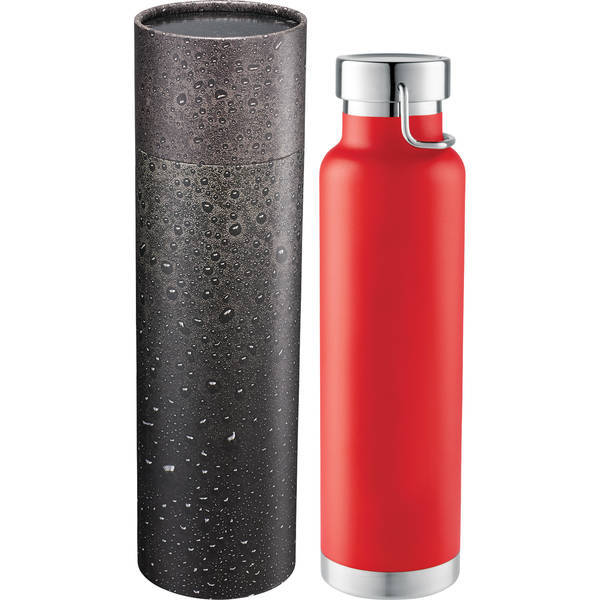 Thor Copper Vac Bottle w/Cylindrical Box, 22 oz.