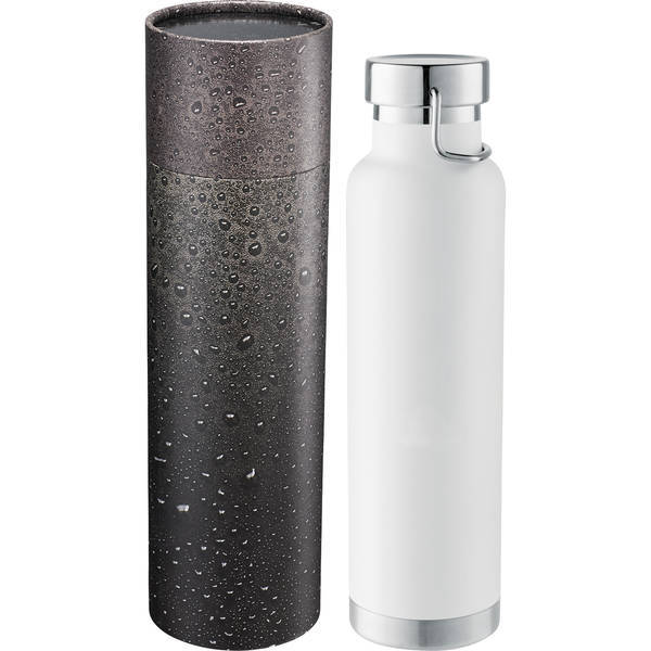 Thor Copper Vac Bottle w/Cylindrical Box, 22 oz.