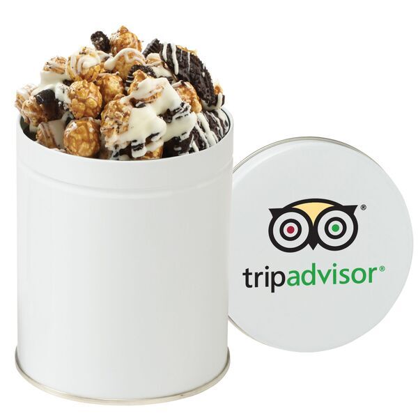 Gourmet Cookies & Cream Popcorn Tin, Quart