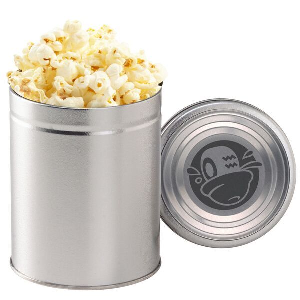 Gourmet White & Dark Chocolate Swirl Popcorn Tin, Quart