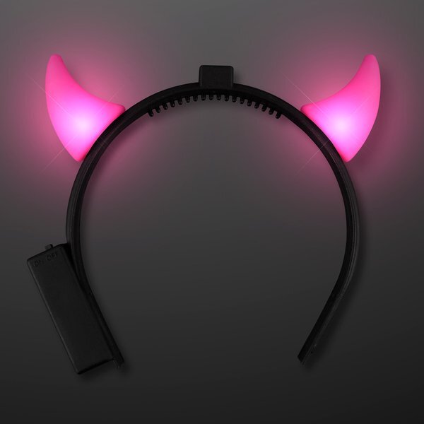 Light Up LED Devil Horn Headband