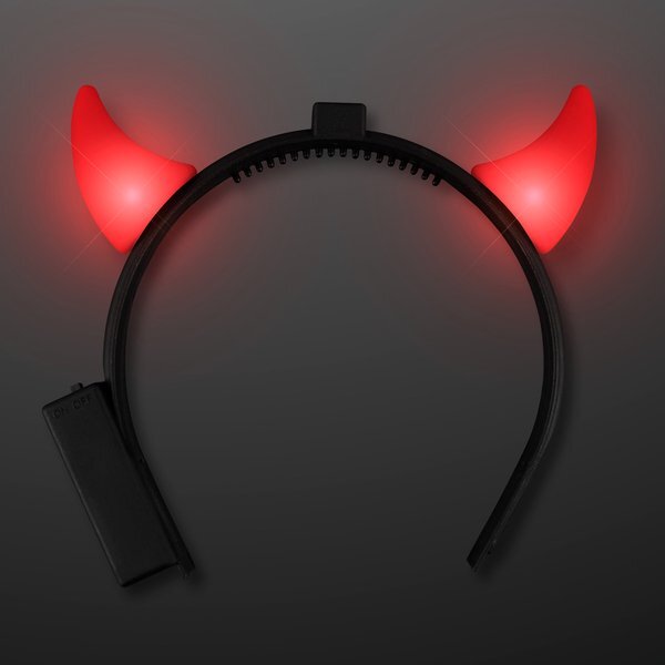 Light Up LED Devil Horn Headband