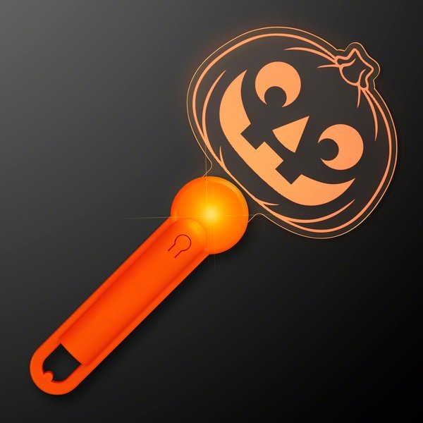 Halloween Pumpkin Light Up Acrylic Wand
