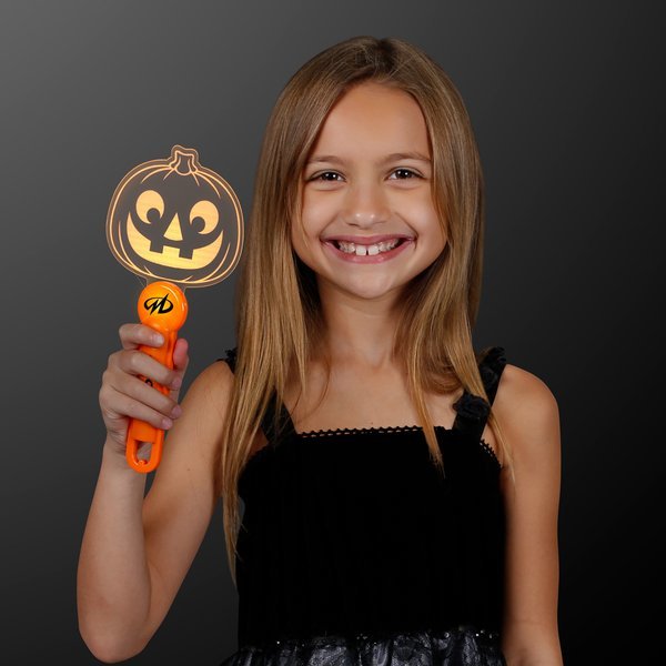 Halloween Pumpkin Light Up Acrylic Wand